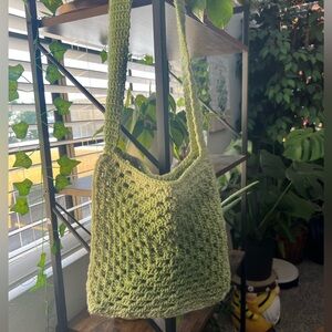Handmade 💚 green gradiente crossbody tote bag
